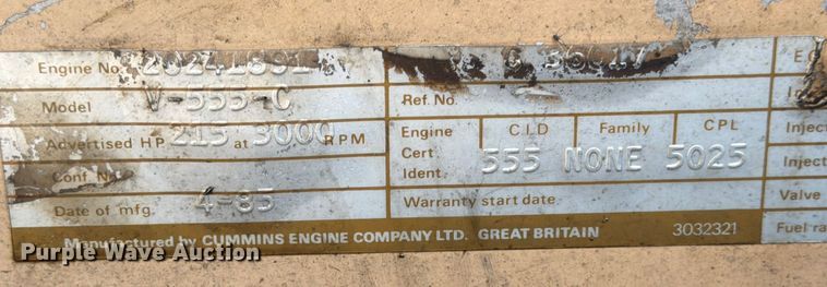 image for item ED5939 1983 Grove RT-740 crane