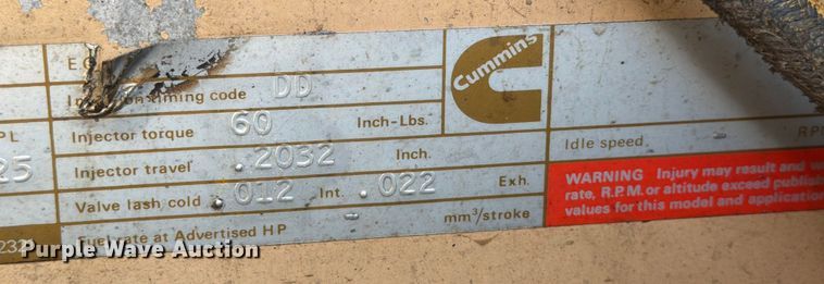 image for item ED5939 1983 Grove RT-740 crane