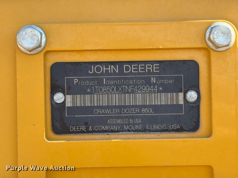 image for item ED5971 2022 John Deere 850L WLT dozer