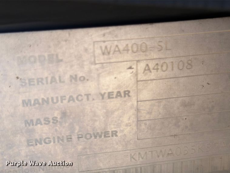 image for item ED5982 2004 Komatsu WA400-5L wheel loader