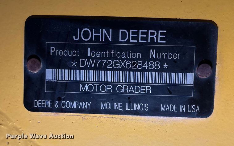 image for item EE4020 2010 John Deere 772G motor grader