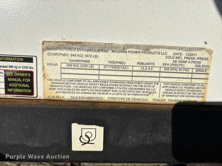 image for item EE4138 2011 Magnum MLT3060M light plant