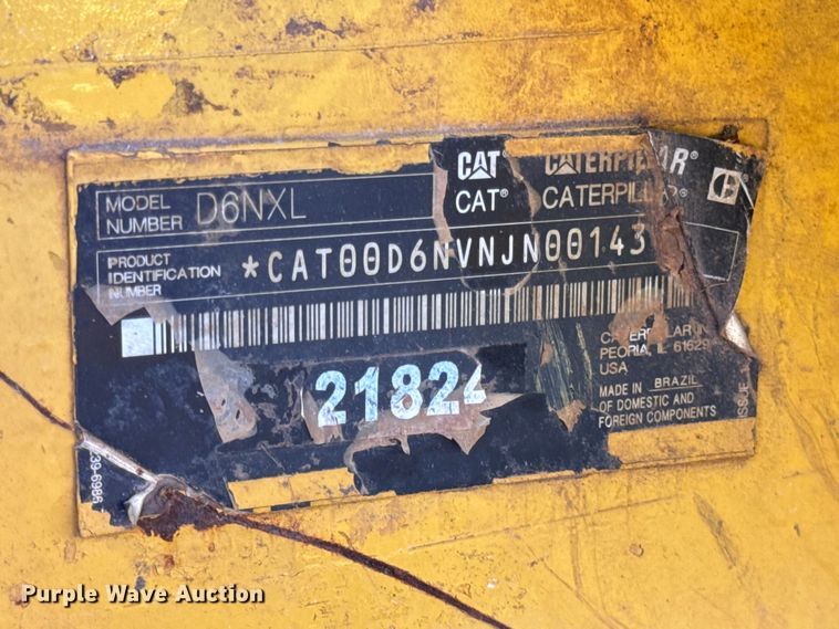 image for item EF2218 2017 Caterpillar D6N XL dozer