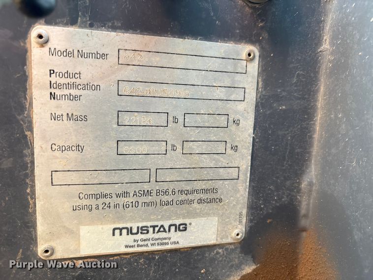 image for item EF6098 Mustang 642 telehandler