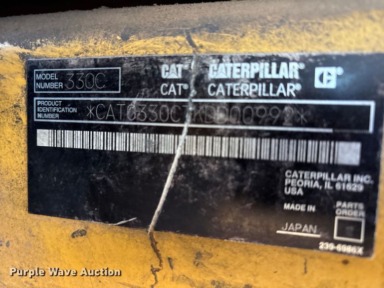 image for item EF6119 2005 Caterpillar 330C L excavator
