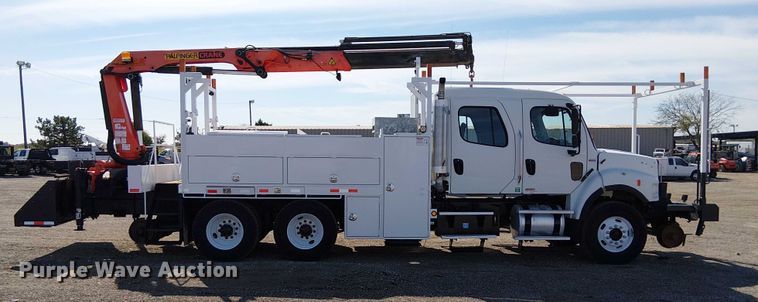 image for item EG1677 2007 Freightliner Business Class M2 Crew Cab crane truck