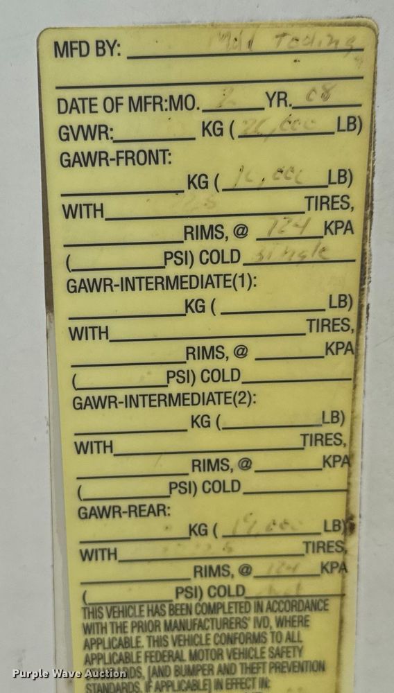 image for item EG6118 2007 Sterling Acterra crane truck