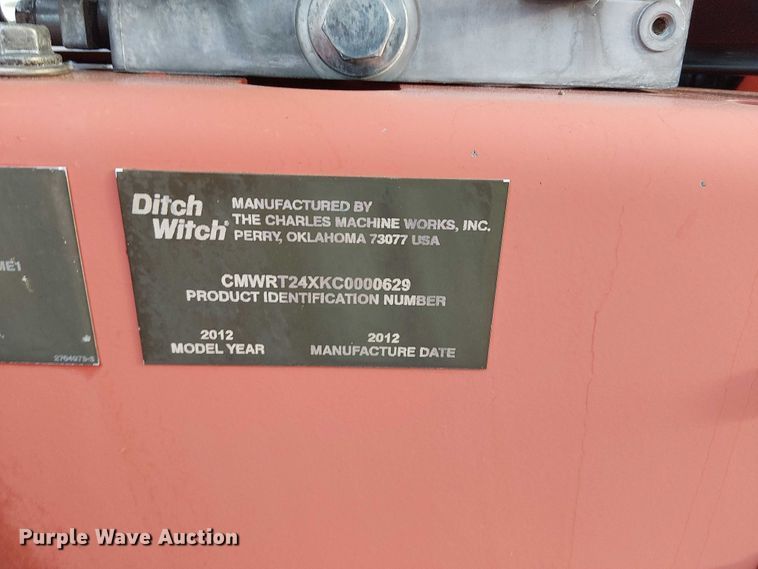 image for item EG8249 2012 Ditch Witch RT24 trencher
