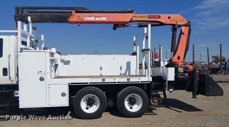image for item EG8254 2009 International WorkStar 7500 Crew Cab crane truck
