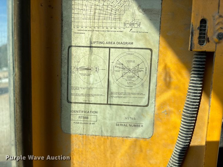 image for item EJ7724 1980 Grove RT58B crane