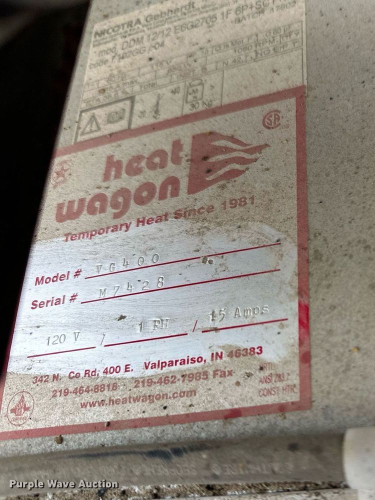 image for item EL0043 Heat Wagon VG400 heater