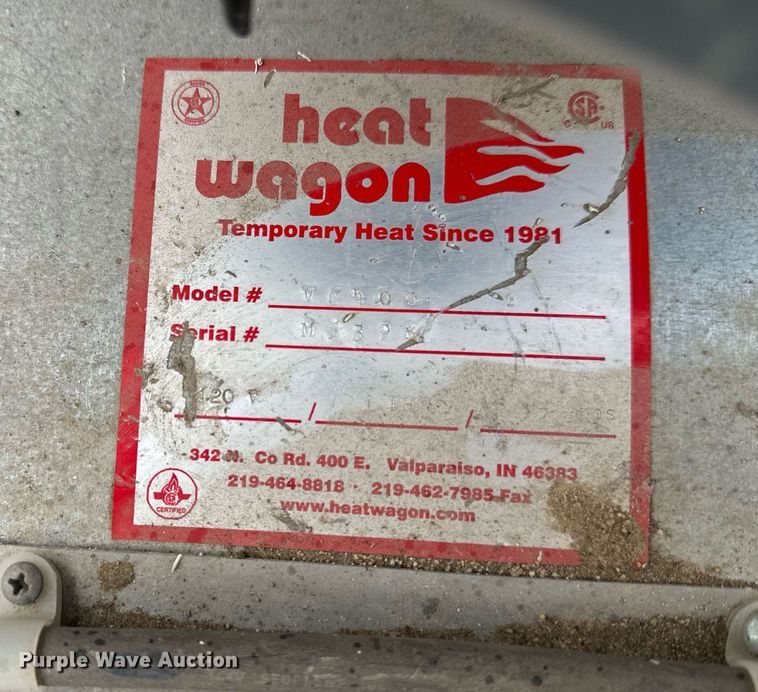 image for item EL0045 Heat wagon VG400 heater
