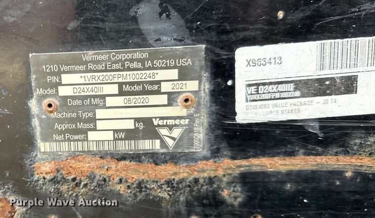image for item EL0066 2021 Vermeer Navigator D24x40 Series III directional boring unit
