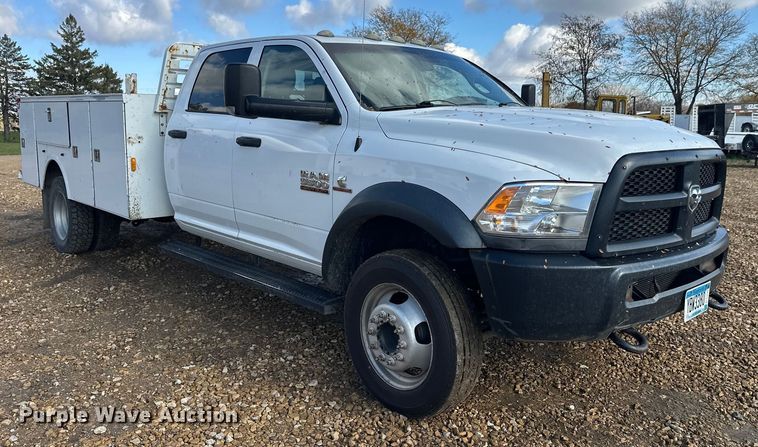 image for item EL0081 2015 RAM 5500 Crew Cab utility / service truck