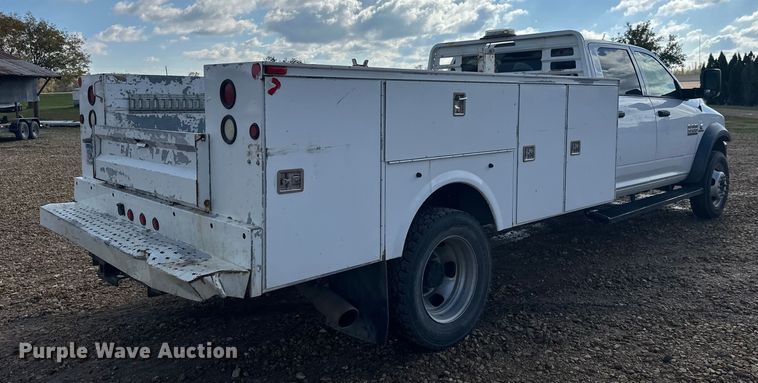 image for item EL0081 2015 RAM 5500 Crew Cab utility / service truck