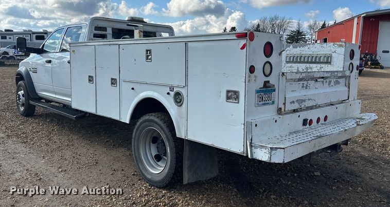 image for item EL0081 2015 RAM 5500 Crew Cab utility / service truck