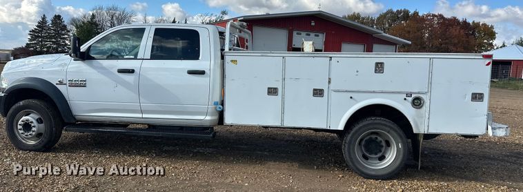image for item EL0081 2015 RAM 5500 Crew Cab utility / service truck