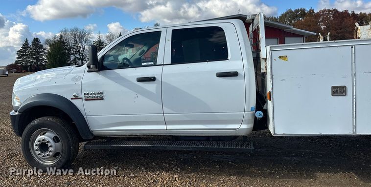 image for item EL0081 2015 RAM 5500 Crew Cab utility / service truck