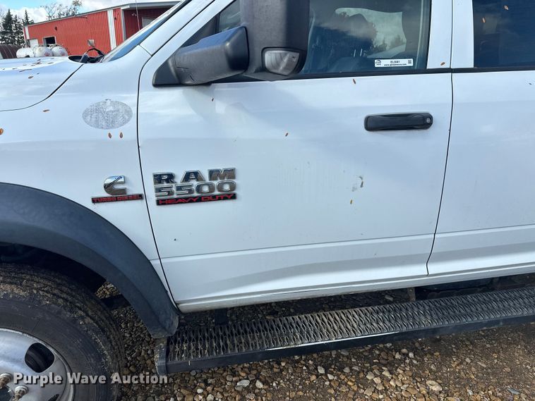 image for item EL0081 2015 RAM 5500 Crew Cab utility / service truck