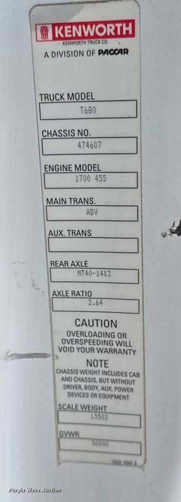 image for item EM2450 2016 Kenworth T680 semi truck