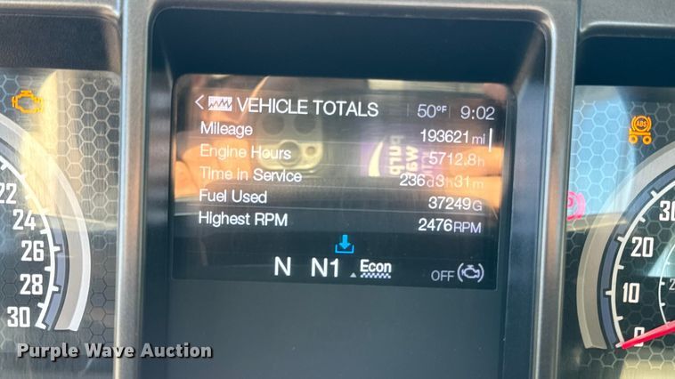 image for item EM2454 2022 Mack Granite semi truck