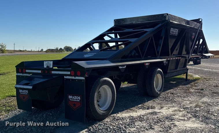 image for item EM2456 2024 Brazos Pitboss bottom dump trailer