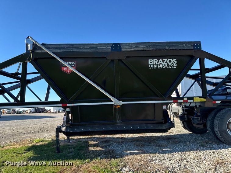 image for item EM2456 2024 Brazos Pitboss bottom dump trailer