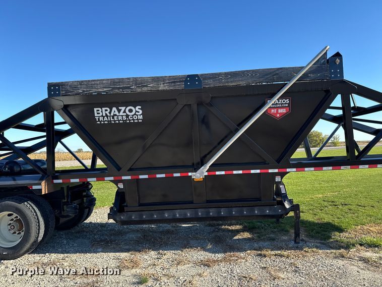 image for item EM2456 2024 Brazos Pitboss bottom dump trailer