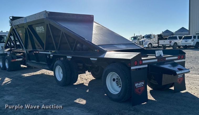 image for item EM2457 2024 Brazos Pitboss bottom dump trailer