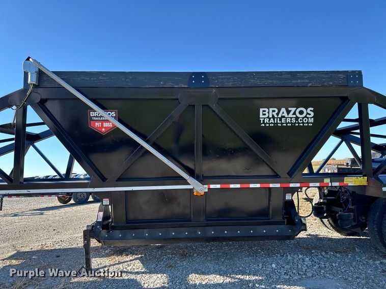 image for item EM2459 2024 Brazos Pitboss bottom dump trailer