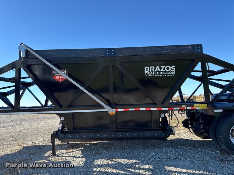 image for item EM2459 2024 Brazos Pitboss bottom dump trailer