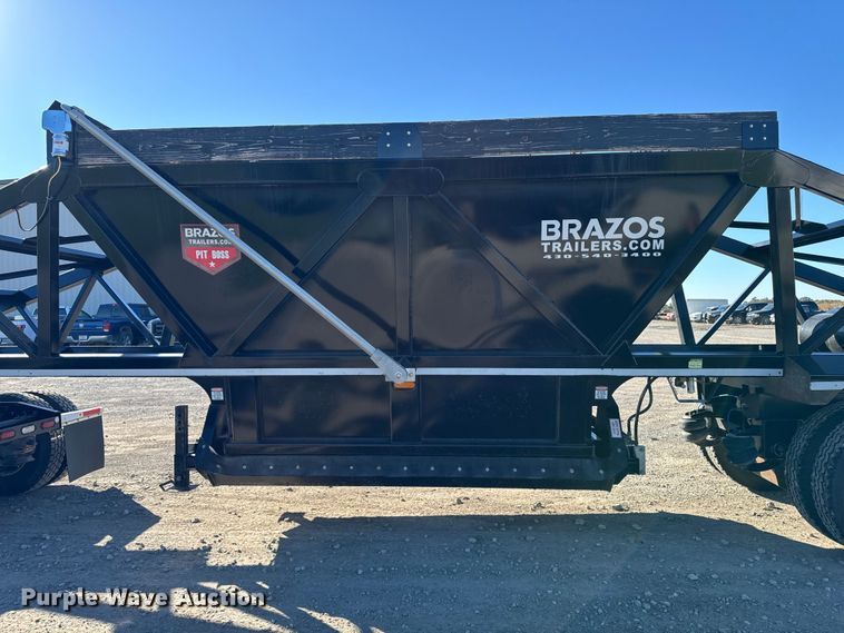 image for item EM2460 2024 Brazos Pitboss bottom dump trailer