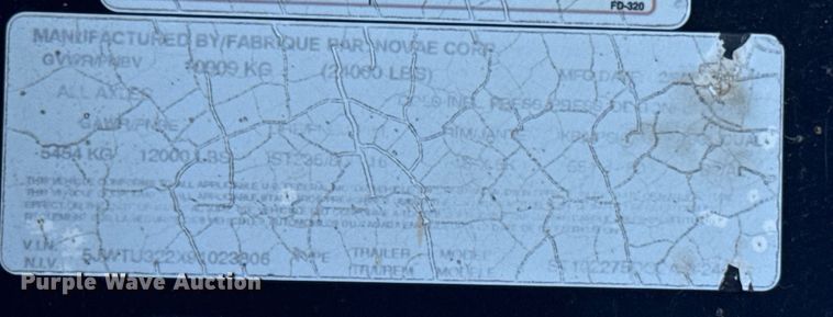 image for item EM2462 2009 Sure-Trac equipment trailer