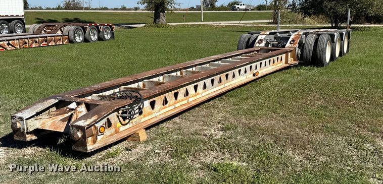 image for item EM2472 1998 Trail King TK110HDG-503 lowboy equipment trailer