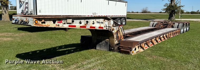 image for item EM2472 1998 Trail King TK110HDG-503 lowboy equipment trailer