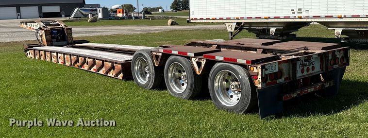image for item EM2472 1998 Trail King TK110HDG-503 lowboy equipment trailer