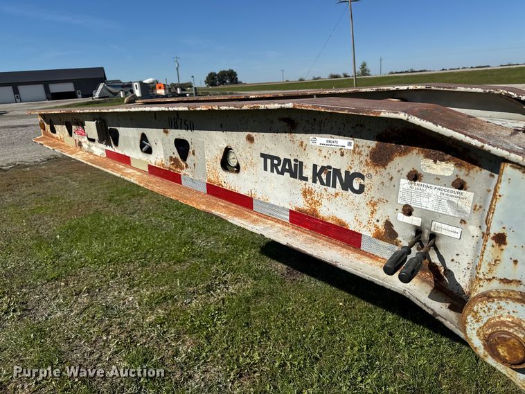 image for item EM2472 1998 Trail King TK110HDG-503 lowboy equipment trailer