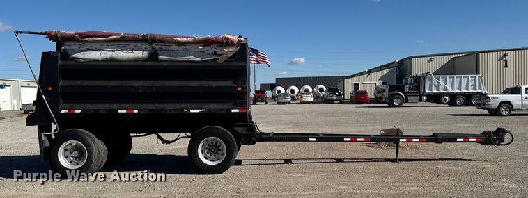 image for item EM2473 2002 Wheeler Steel Works end dump pup trailer