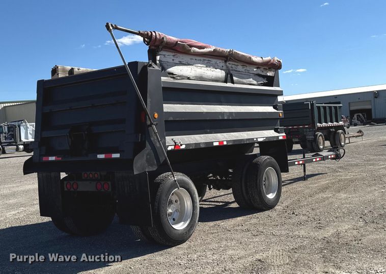 image for item EM2473 2002 Wheeler Steel Works end dump pup trailer