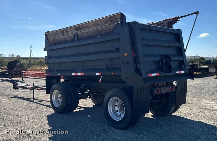 image for item EM2473 2002 Wheeler Steel Works end dump pup trailer