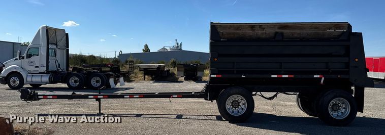 image for item EM2473 2002 Wheeler Steel Works end dump pup trailer