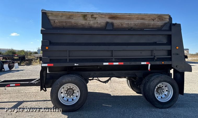 image for item EM2473 2002 Wheeler Steel Works end dump pup trailer