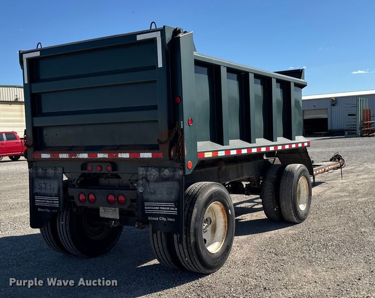 image for item EM2474 1997 Mar-Tech TEDSH14PP28W end dump pup trailer