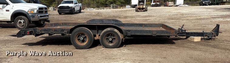 image for item EM6129 1990 Shop built tilt deck equipment trailer