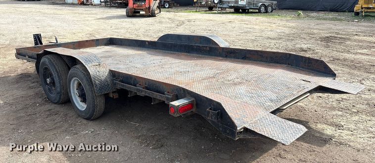 image for item EM6129 1990 Shop built tilt deck equipment trailer