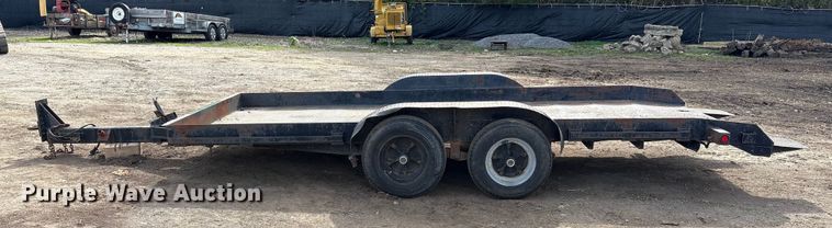 image for item EM6129 1990 Shop built tilt deck equipment trailer