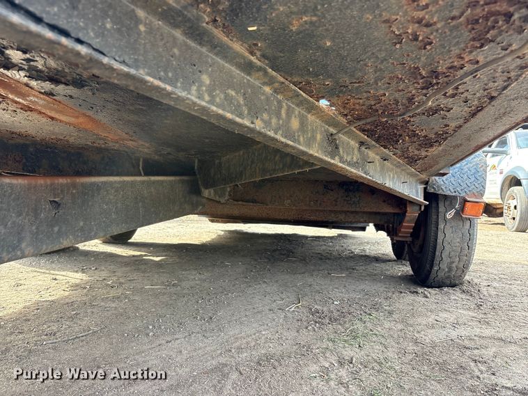 image for item EM6129 1990 Shop built tilt deck equipment trailer