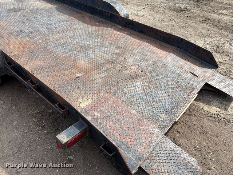 image for item EM6129 1990 Shop built tilt deck equipment trailer