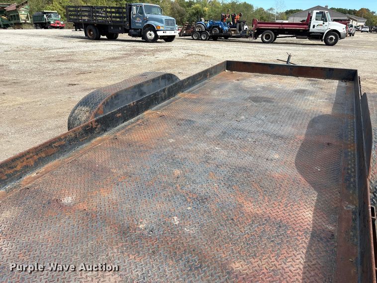 image for item EM6129 1990 Shop built tilt deck equipment trailer