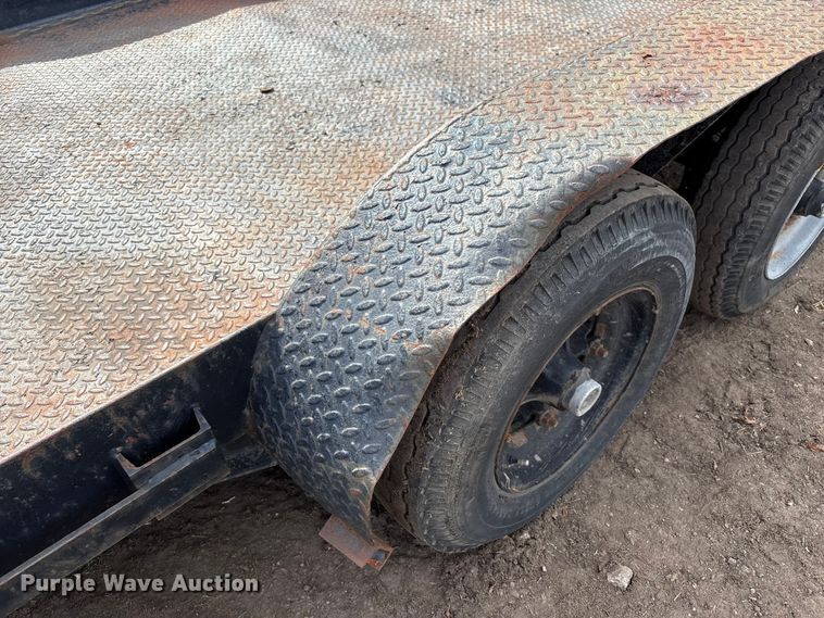 image for item EM6129 1990 Shop built tilt deck equipment trailer